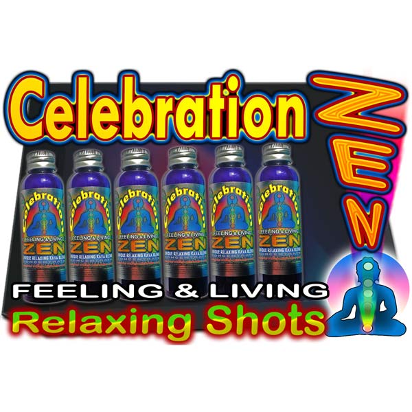 6 Pack CelebrationZEN Relaxing Double Shot 2oz -Tropical Flavour